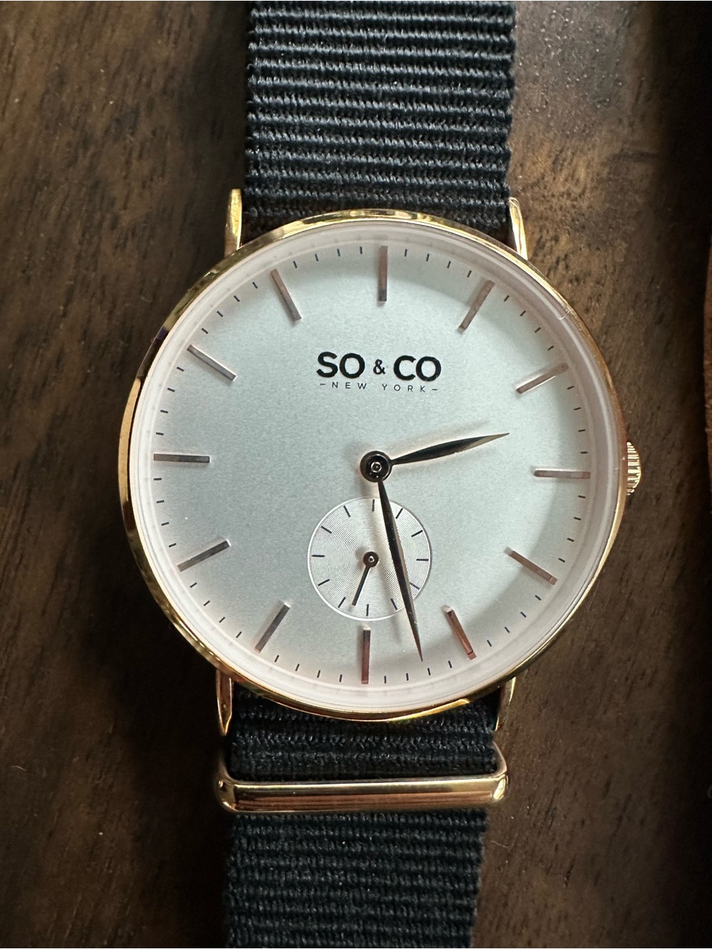 SO&CO Madison 40mm Men’s Watch w/3 Nato Straps